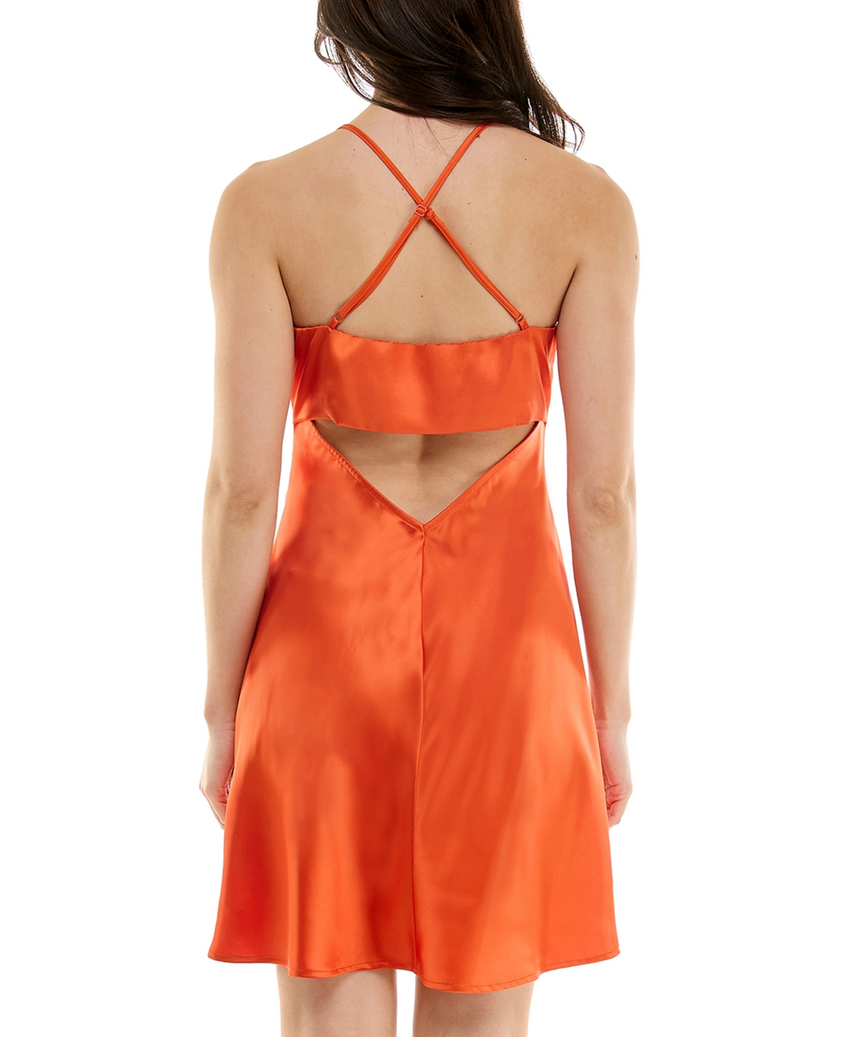 KATIA RAE JUNIORS' GATHERED SATIN SLIP MINI DRESS, CREATED FOR MACY'S 