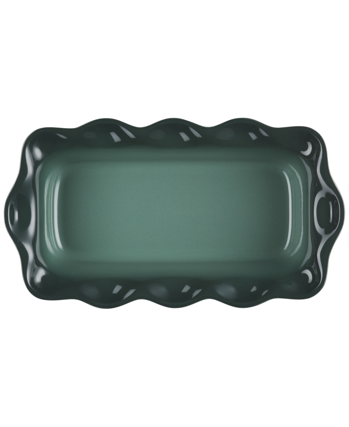 Le Creuset Heritage Stoneware 9-inch Fluted Loaf Pan In Artichaut