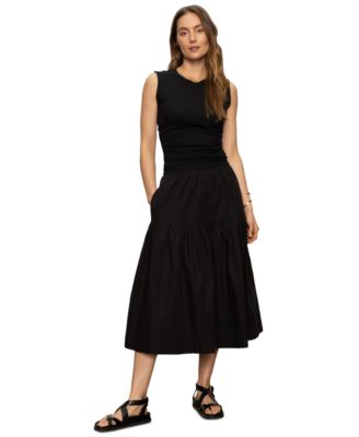 Women's Poplin Prarie Pull On Skirt