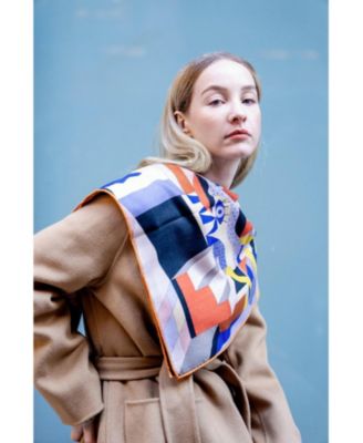 Double Sided Wool Silk Scarf Of Dreamlike