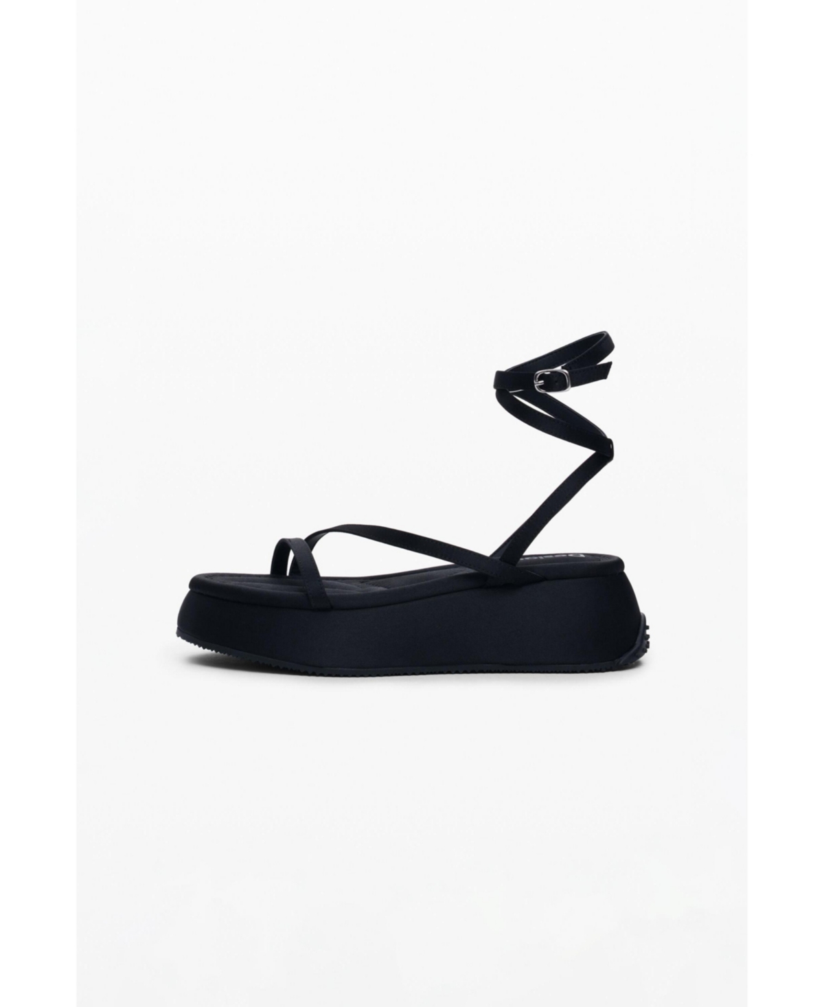 Women's Platform strap sandal - Black