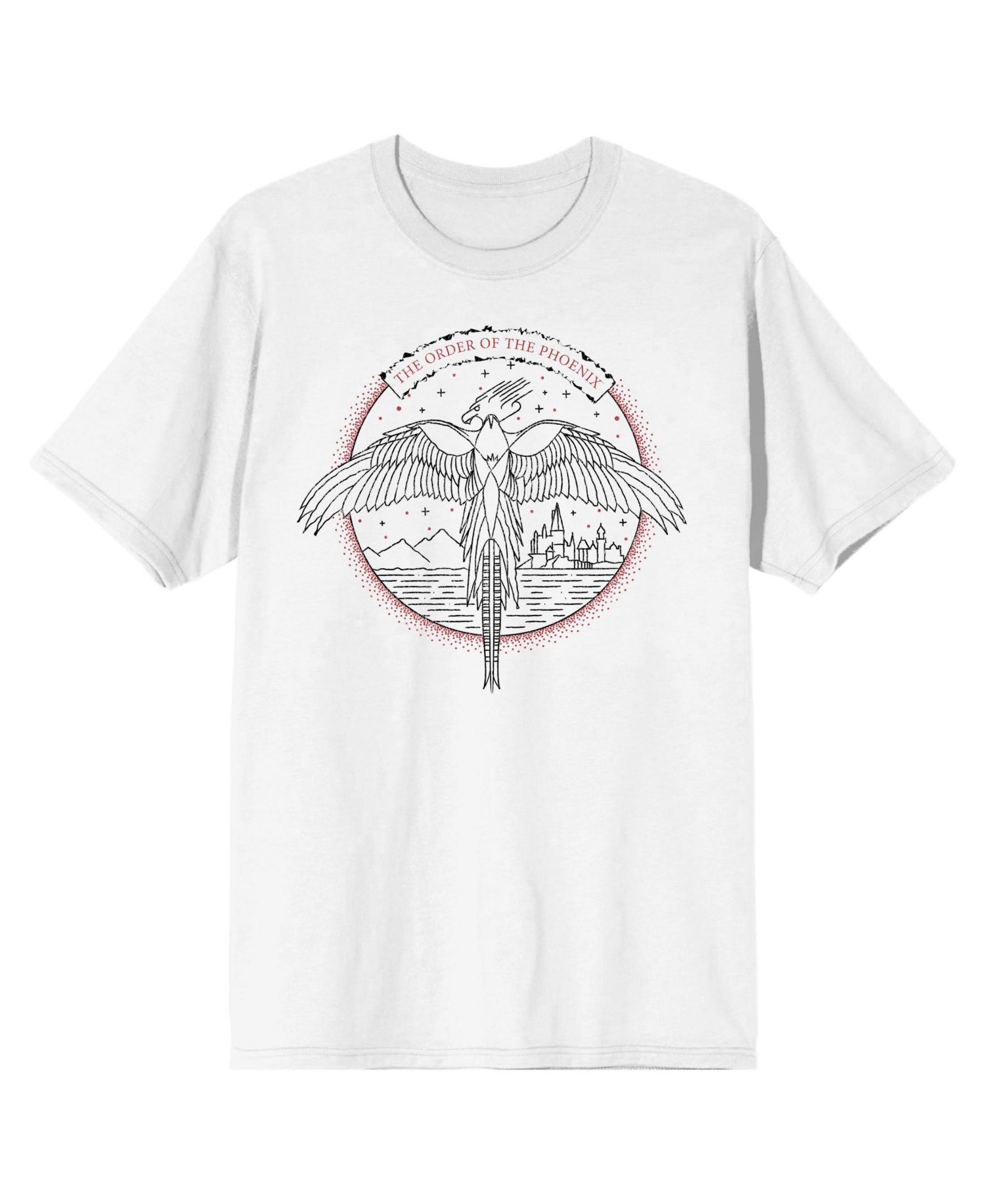 Men's The Order Of The Phoenix Logo White Tee T-Shirt