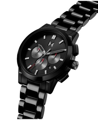 Men's Chrono II Black Ceramic Bracelet Watch, 44mm