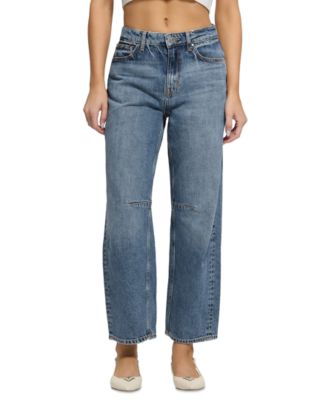 Women's High-Rise Relaxed Barrel-Fit Jeans 