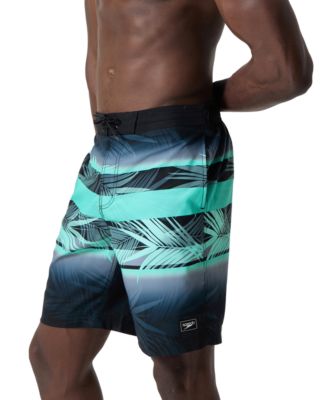 Men's Bondi Basin Palm Print Drawstring 9" Boardshorts
