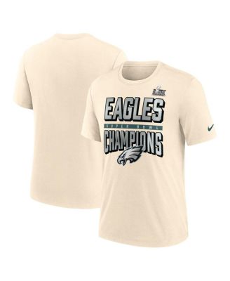 Nike - Men's Cream Philadelphia Eagles Super Bowl LIX Champions Strong Slant Tri-Blend T-Shirt