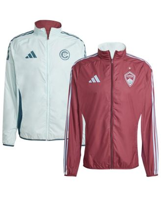 adidas - Men's Burgundy/Sky Blue Colorado Rapids 2025 Anthem Reversible Full-Zip Jacket
