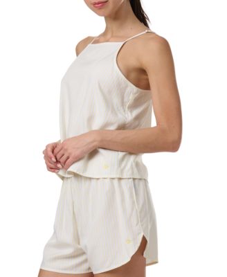 Women's 2-Pc. Striped Cami & Boxer Pajama Set
