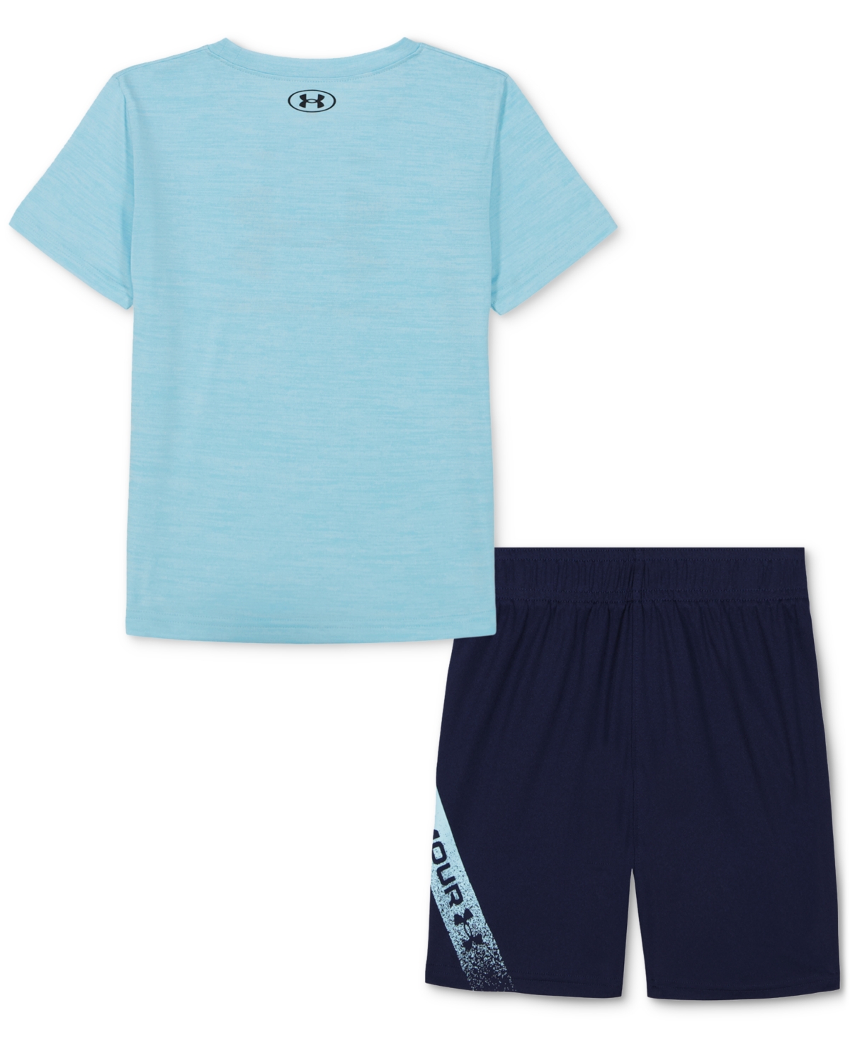 Under Armour Toddler & Little Boys Tech Fade T-shirt & Shorts, 2 Piece Set In Stream