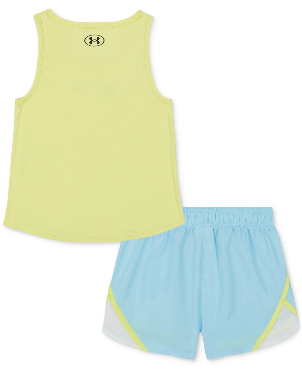 Under Armour Toddler & Little Girls Tank Top & Shorts, 2 Piece Set In Sonic Yellow