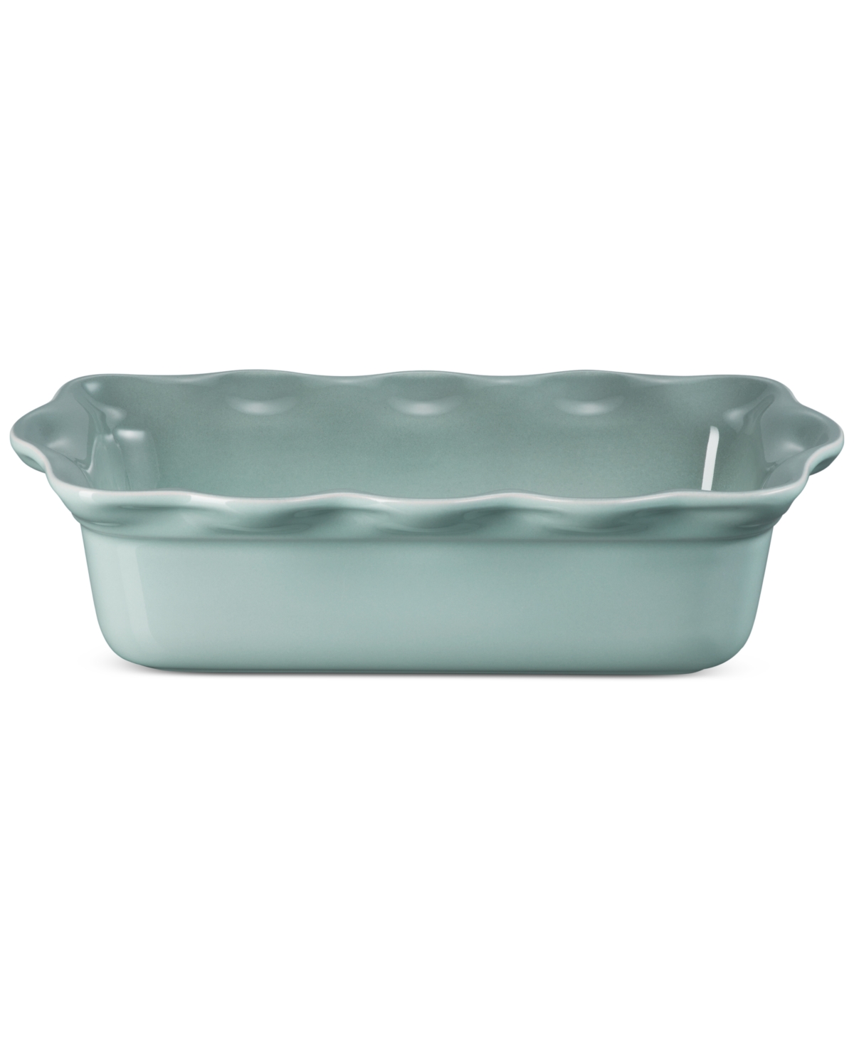 Le Creuset Stoneware Heritage Pie Dish & Fluted Loaf Pan Set In Sea Salt