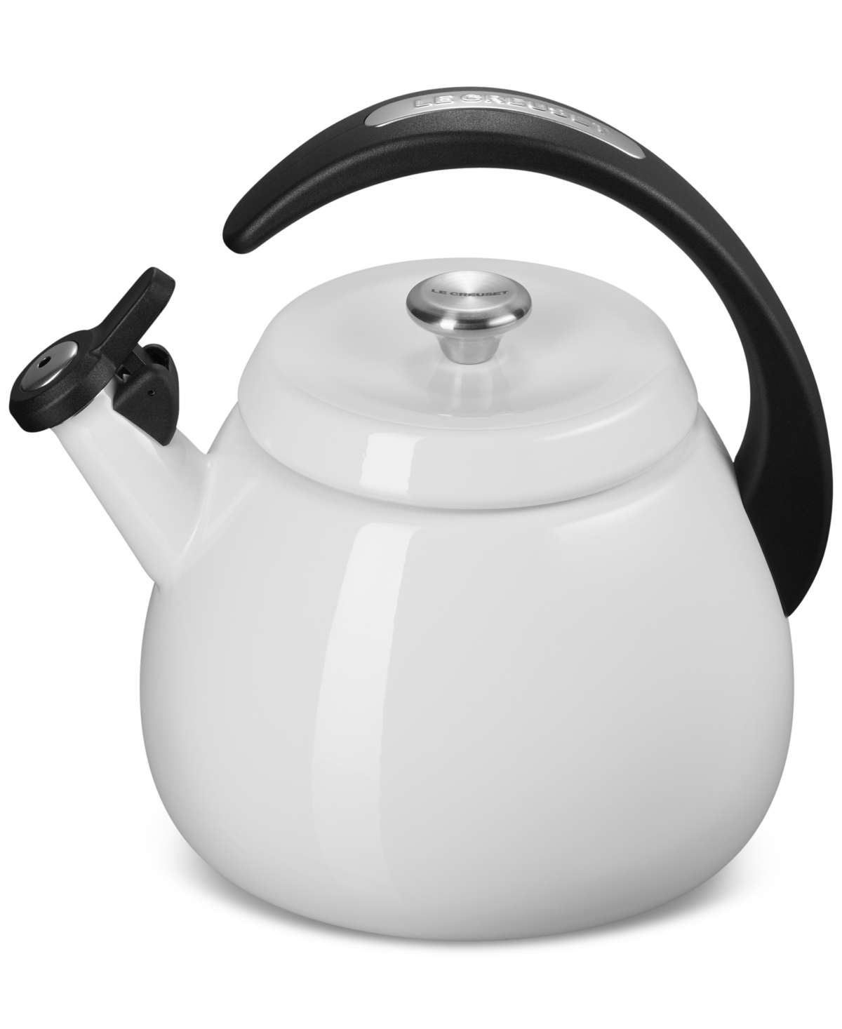 Le Creuset Enamel On Steel 2.2 Qt. Cloche Tea Kettle In White