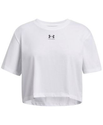 Under Armour - Big Girls Rival Crewneck Logo T-shirt