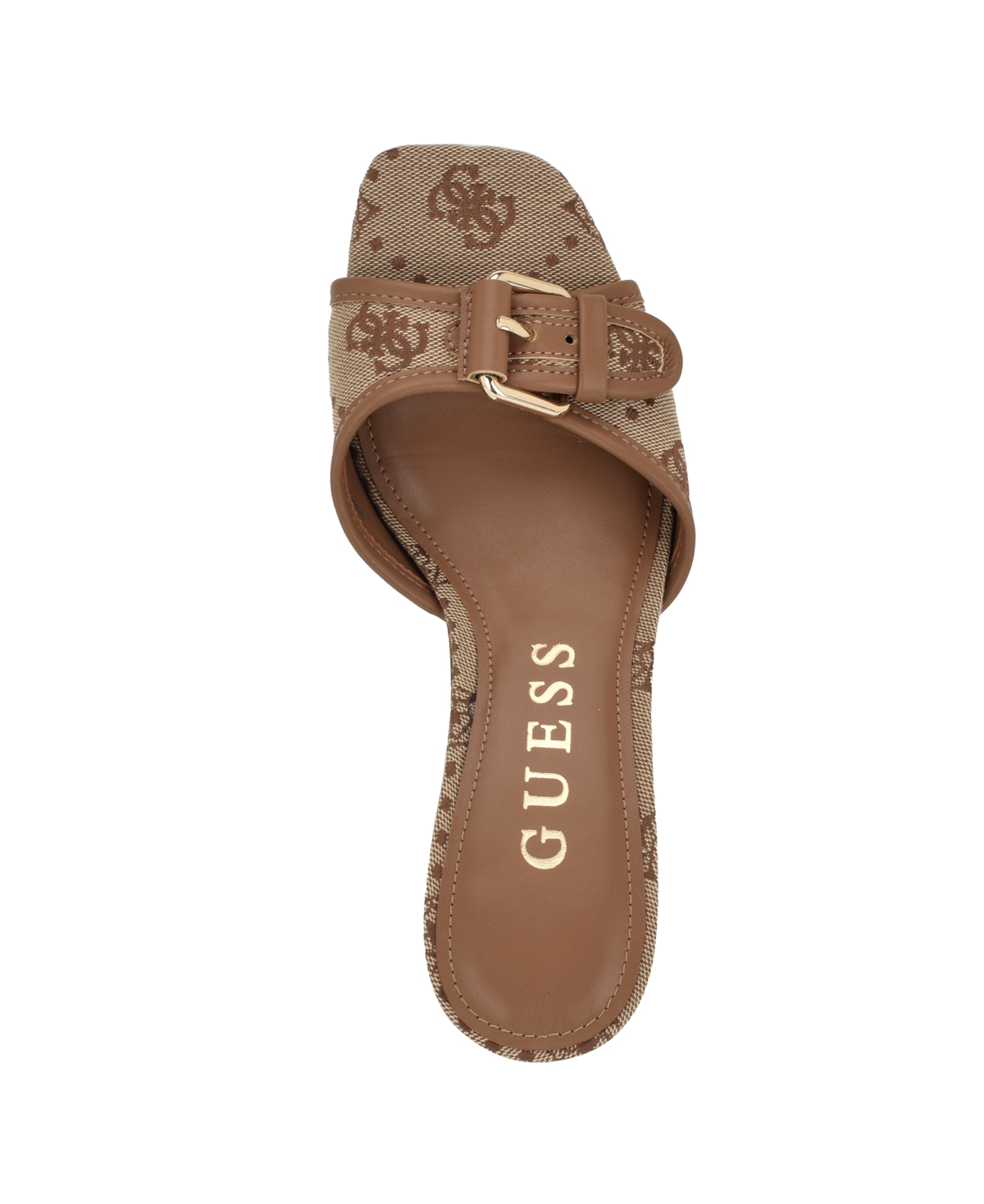 Guess Dista Slide Sandal In Brown