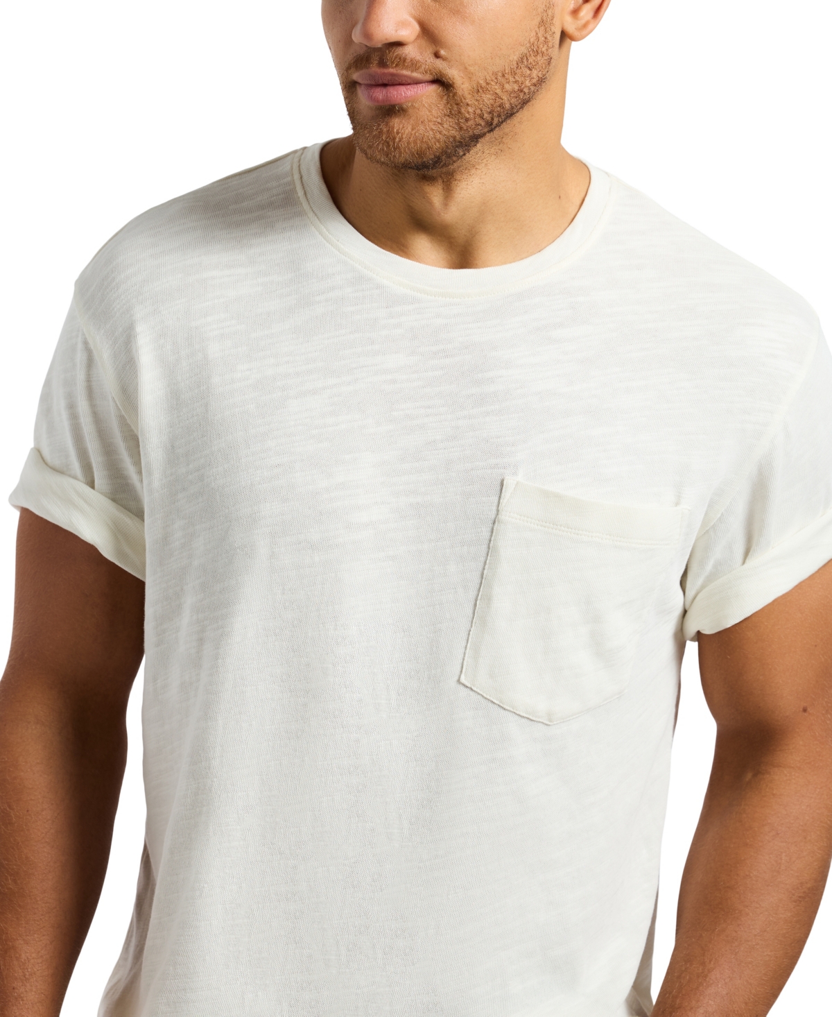 Buffalo David Bitton Men's Kander Slub Knit Crew Neck T-Shirt