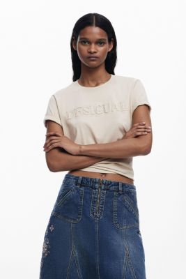 Women's Embroidered denim skirt