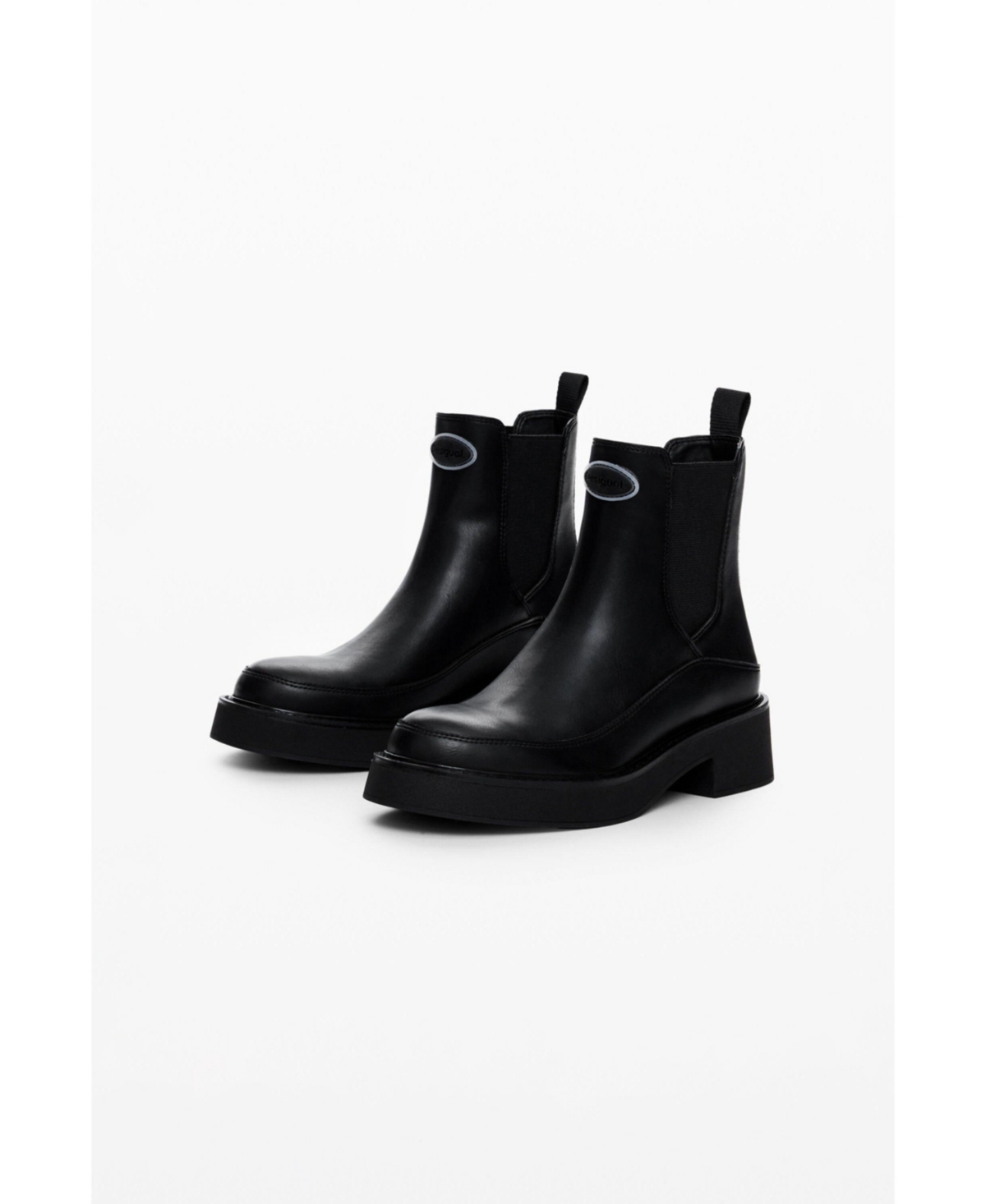 DESIGUAL WOMEN'S FAUX LEATHER ANKLE BOOT 