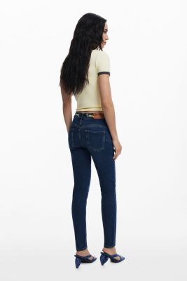 Women's Floral Skinny Jeans