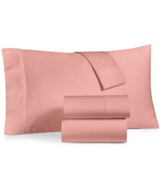Solid 550 Thread Count 100% Cotton 3-Pc. Sheet Set, queen sheet set, Exclusively at Macy’s