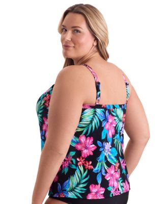 Women's Island Hopping High Neck Tankini Swimsuit Top