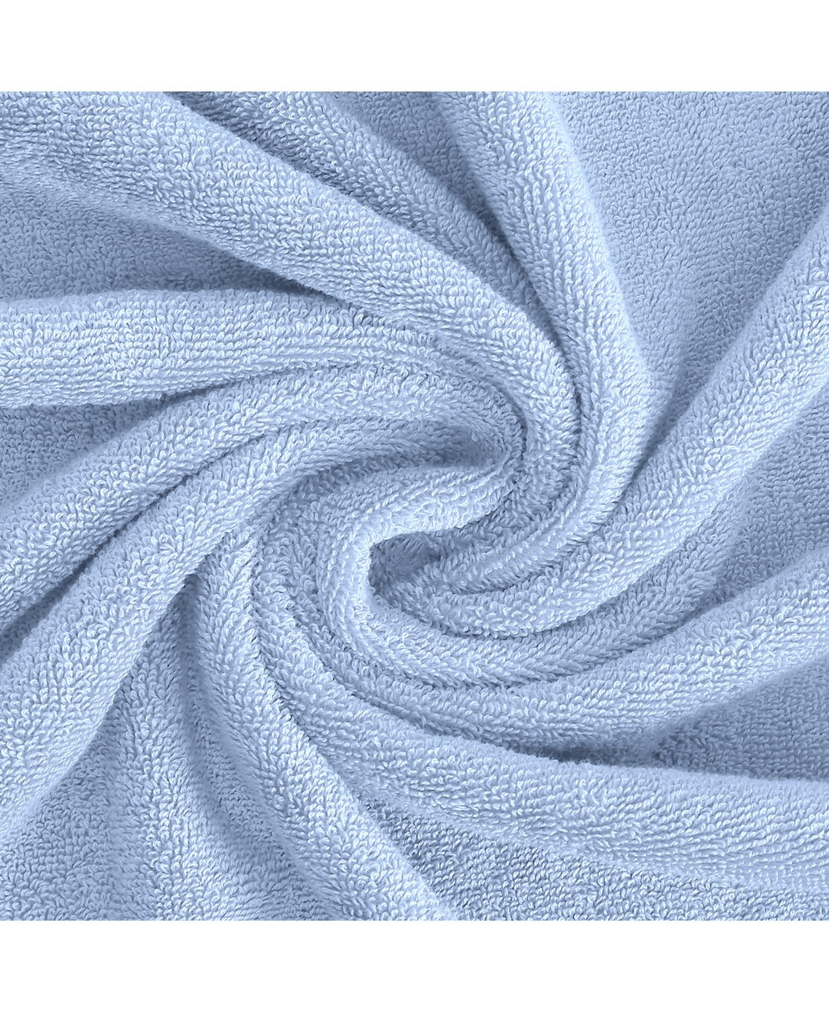 Feather & Stitch, Ny Luna 6-pc. Bath Towel Set In Sky Blue