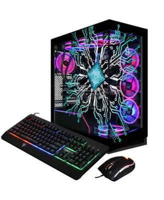 Horus Liquid Cooled Gaming Desktop Computer, Intel Core Ultra 9 285K 3.7GHz, 64GB RAM, 2TB SSD + 6TB HDD, NVIDIA GeForce RTX 5070 Ti 16GB, Windows