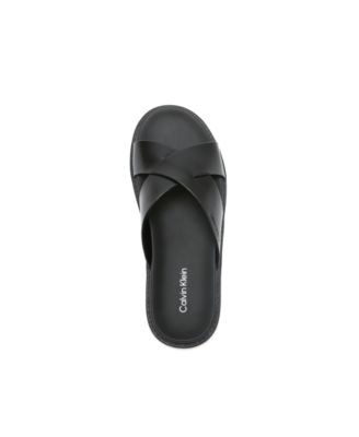 【 】★サンダル★ Men's Lusako Slip-On Sandals Calvin Klein Men's Lusako Slip-On Casual Sandals - Macy's