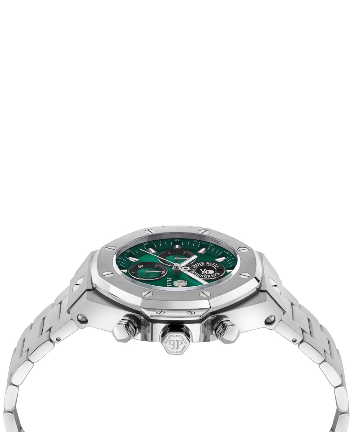 Philipp Plein Plein Chrono Royal Bracelet Watch In Stainless Steel