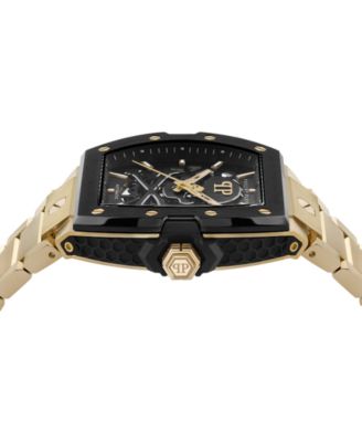 Men's Automatic The Skeleton 2.0 Gold Ion Plated Bracelet Watch 44mm