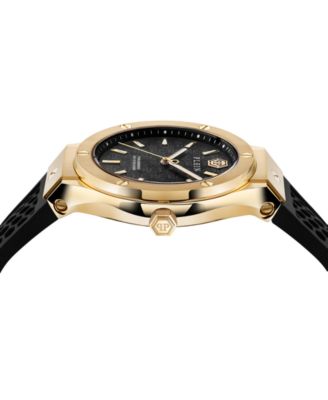 Men's Underdog Black Silicone Strap Watch 44mm