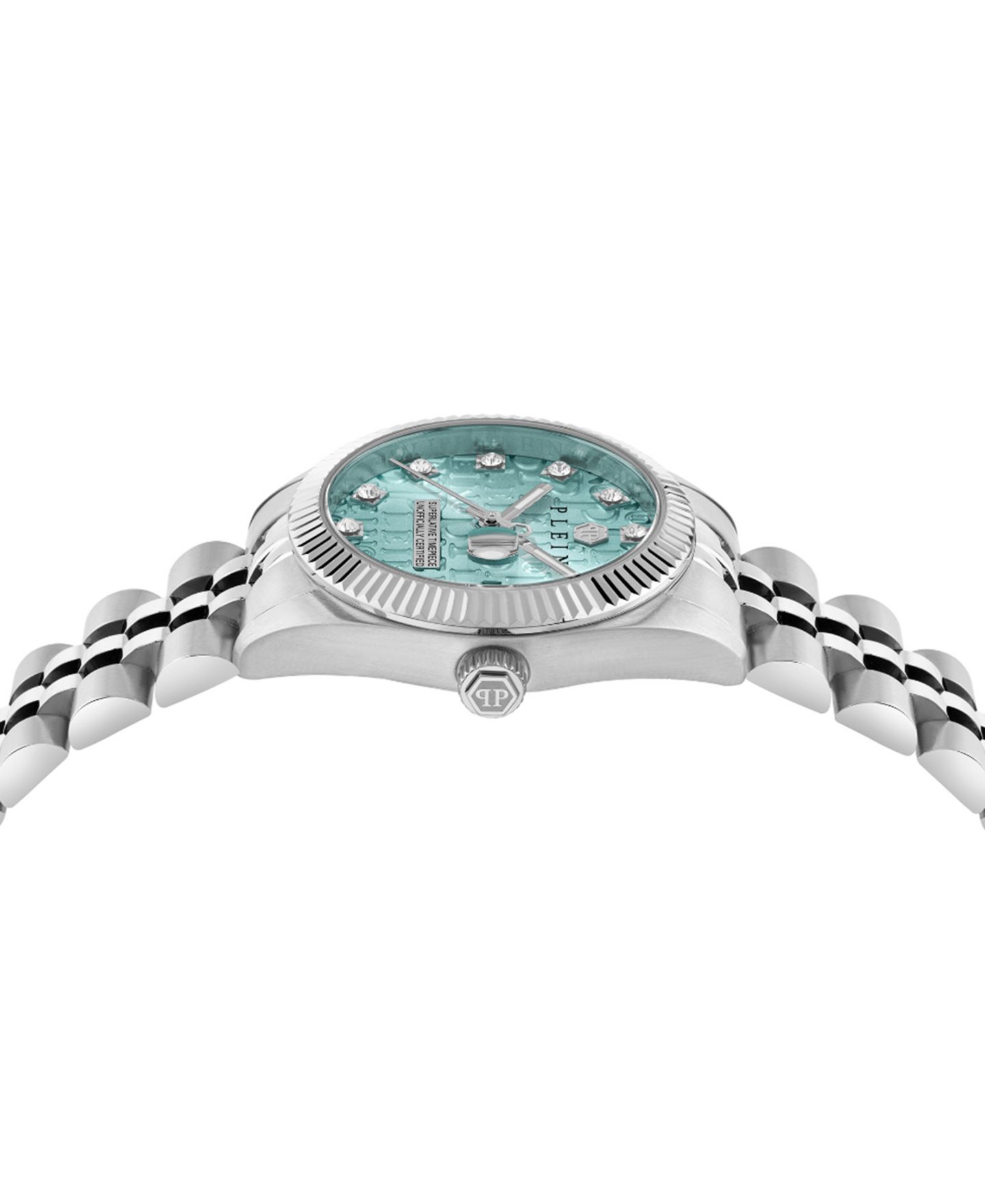 Женские часы Philipp Plein Date Superlative Stainless Steel Bracelet Watch 28mm — фото 2