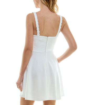 Juniors' Bustier Skater Dress