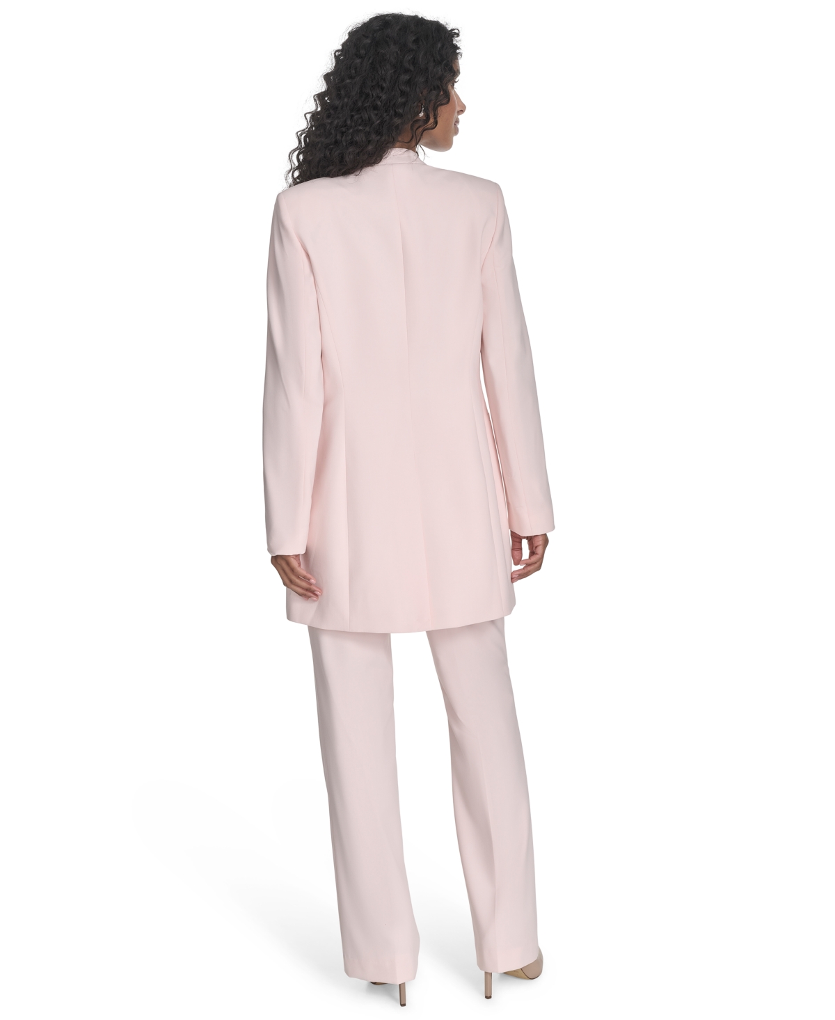CALVIN KLEIN PETITE COLLARLESS OPEN-FRONT JACKET 