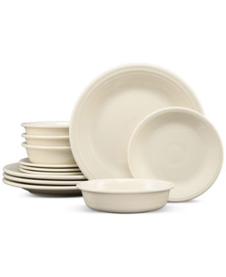 Fiesta Linen Classic Rim 12 Pc. Dinnerware Set, Service for 4 - Macy's