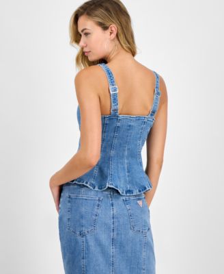 Women's Anika Denim Peplum Top 