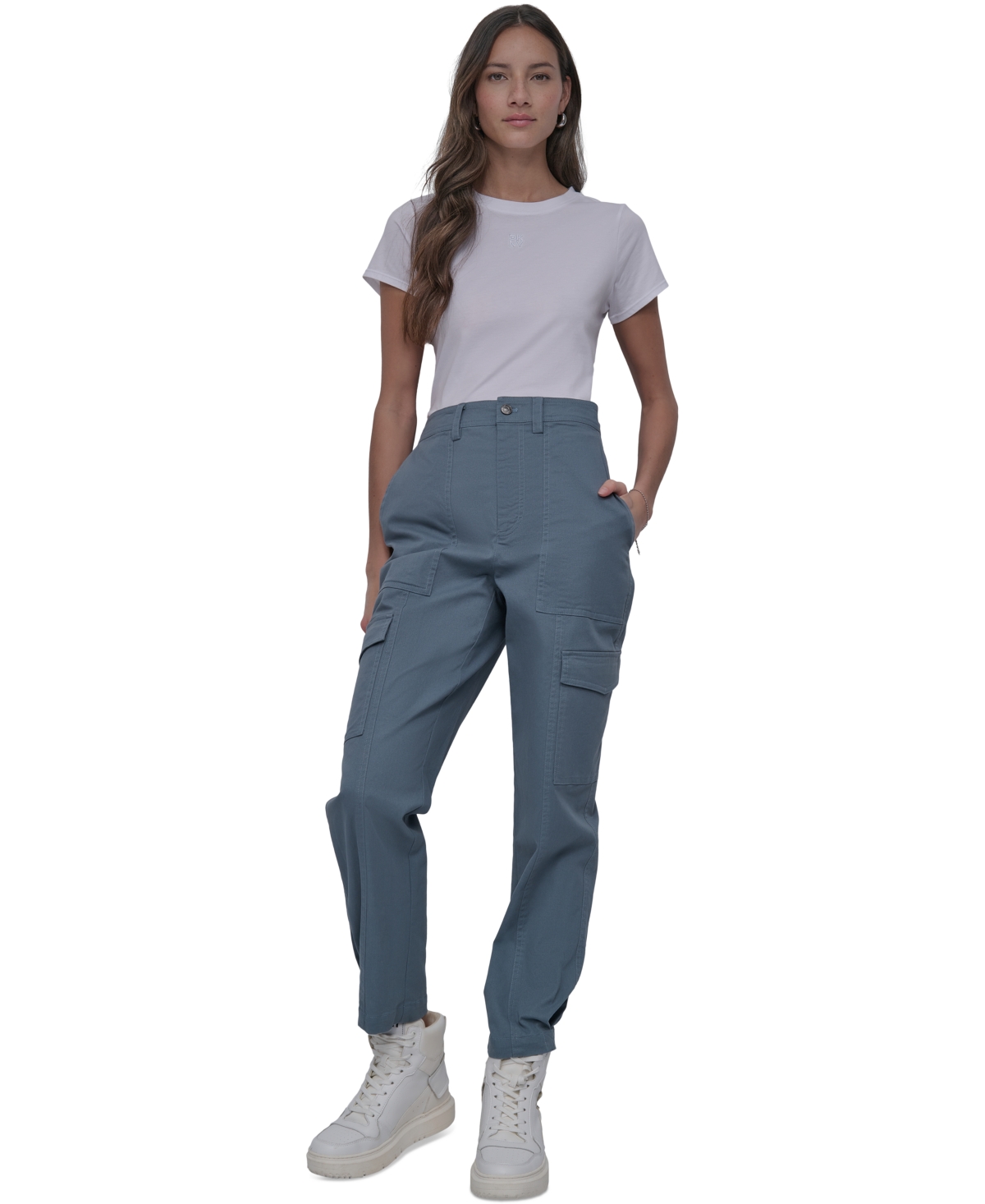 DKNY JEANS WOMEN'S UTILITY-POCKET CARGO PANTS 