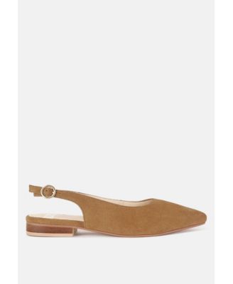 Rag and Co Womens Hocane Genuine Leather Slingback Sandals