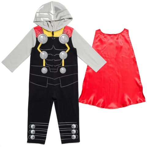Avengers Toddler Boys' Cosplay Hooded One Piece, цвет: Серый