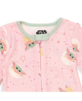 Baby Girls 2 Pack Zip Up Sleep N' Play Coveralls