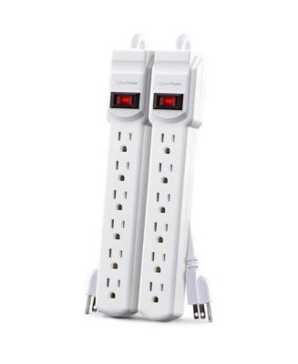 Twin Pack Power Strip with Surge Protection and Multiple Outlets - Macy's