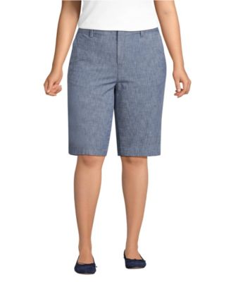 Plus Size Classic 12" Chambray Shorts