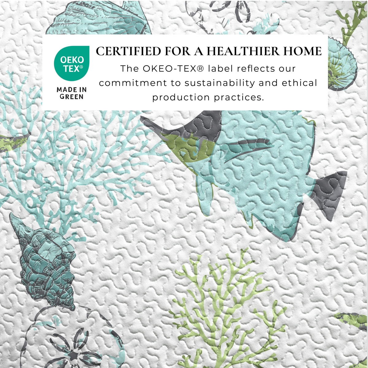 Linery & Co. Coastal Microfiber Quilt Set With Shams