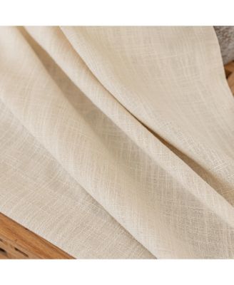 Linen Blend Privacy and Light Filtering Texture Grommet Pair(2 Panels)