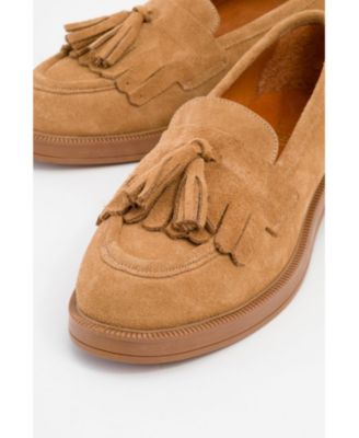Milly Leather Tassel Loafers