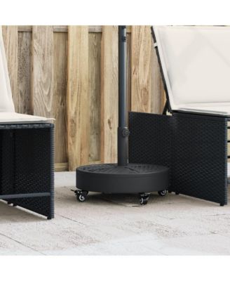 Parasol Base with Wheels for  1.5"/1.9" Poles 59.5 lb Round