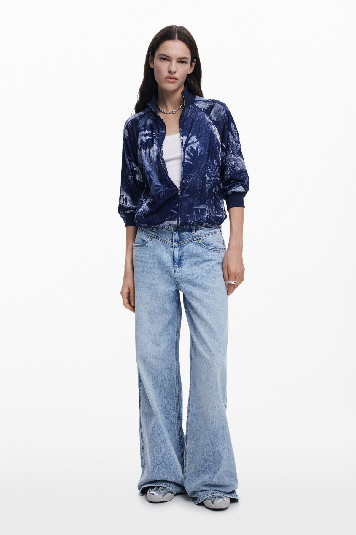 Women's Sweatshirt designed by Mr. Christian Lacroix - Navy blue