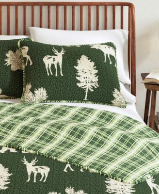 Deer & Trees Microfiber Quilt Set with Shams