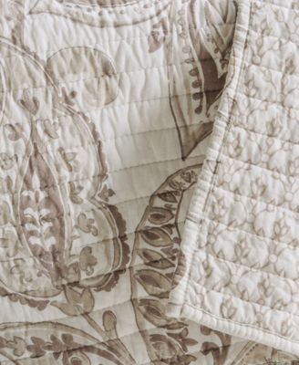 Bennett Reversible Paisley Quilted Throw, 50" x 60"