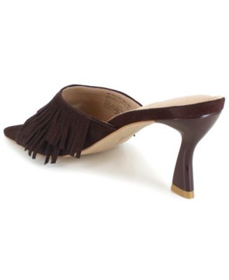 Women's Darby Fringe Slip On Dress Sandals