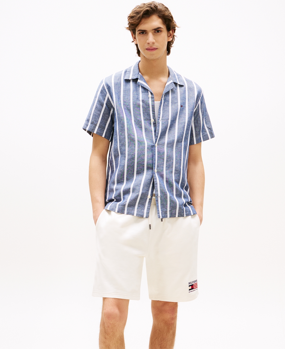 Tommy Hilfiger Men's Americana Regular-Fit Stretch 8-1/2" Twill Shorts